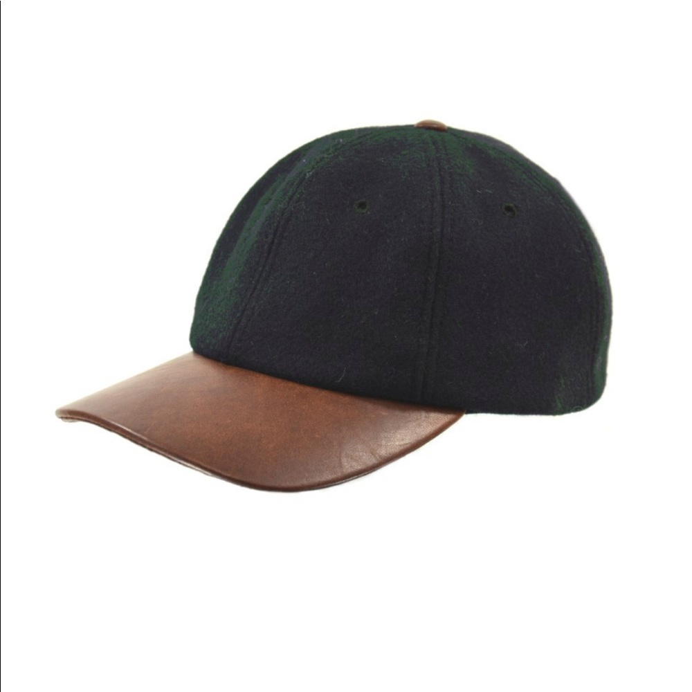 Crowncap Adjustable Ballcap with Leather Visor